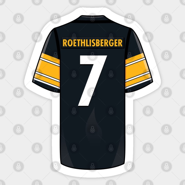 Ben Roethlisberger Jersey Sticker by WalkDesigns